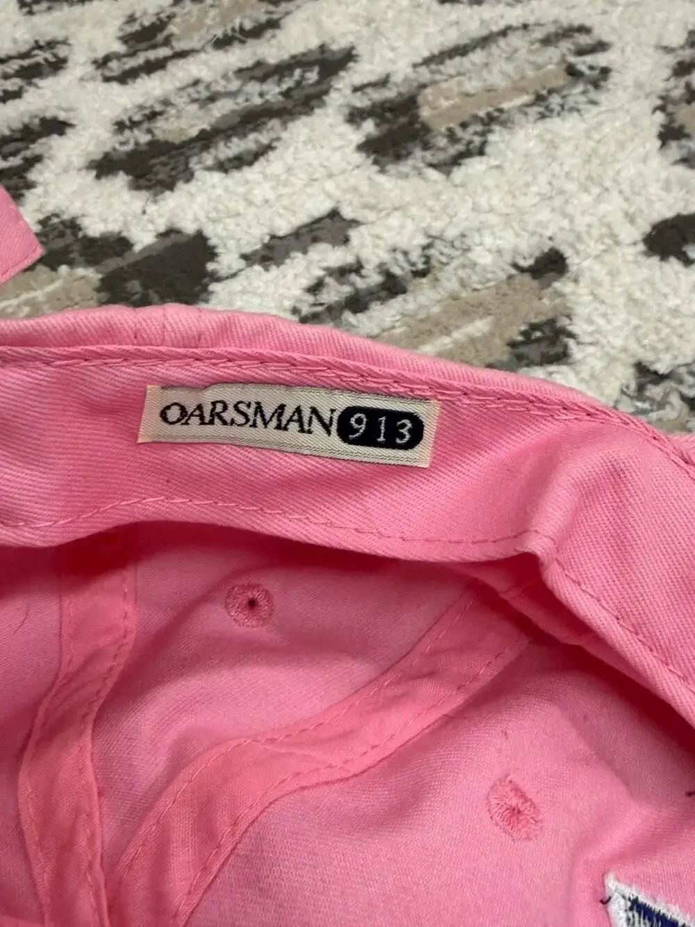 Oarsman 913 Duke University Pink Embroidered Baseball Cap Hat